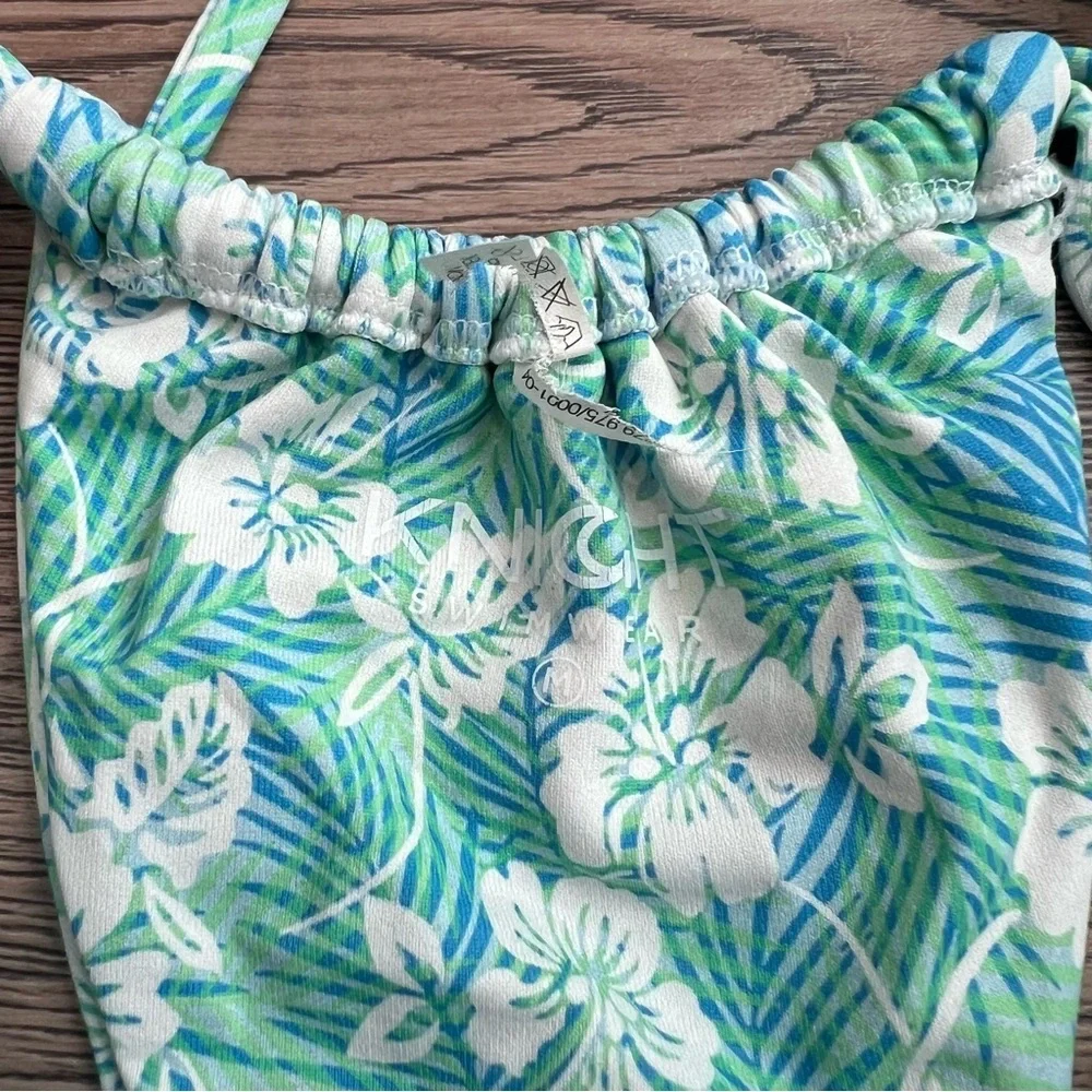 Knight Swim Trinity One Piece Summer Blooms Size Medium Tropical Vacation Resort